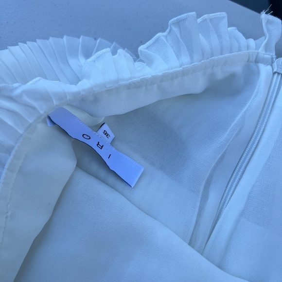 ORI White Pleated Skirt Size 36 - Picture 3 of 8